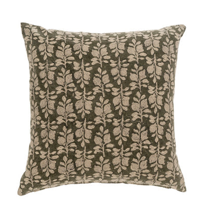 Arbor Block Print Pillow, Green 20x20