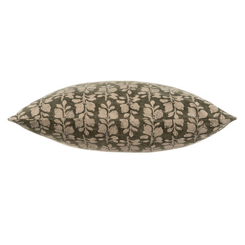 Arbor Block Print Pillow, Green 20x20