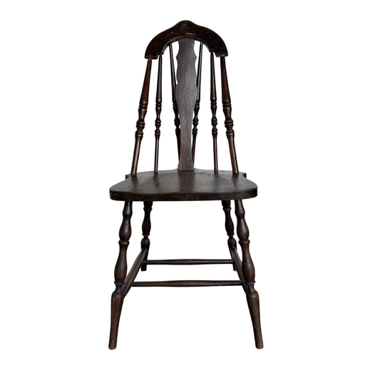 Early 20th Century Antique Brace Back Windsor Chair