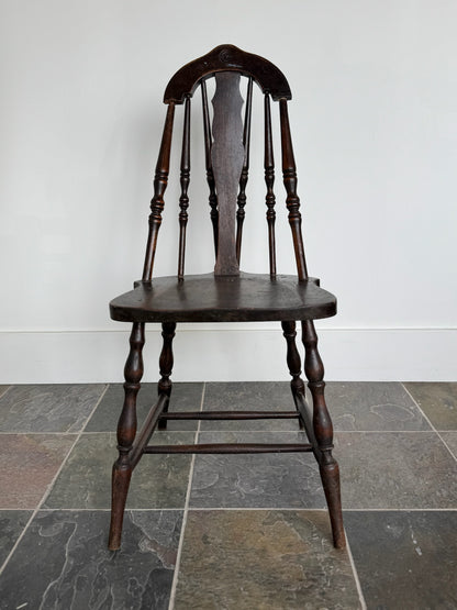 Early 20th Century Antique Brace Back Windsor Chair