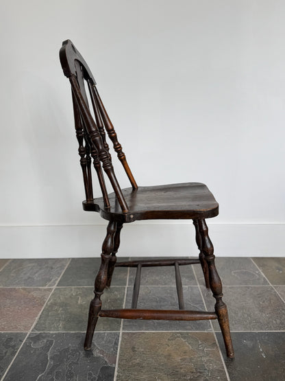 Early 20th Century Antique Brace Back Windsor Chair