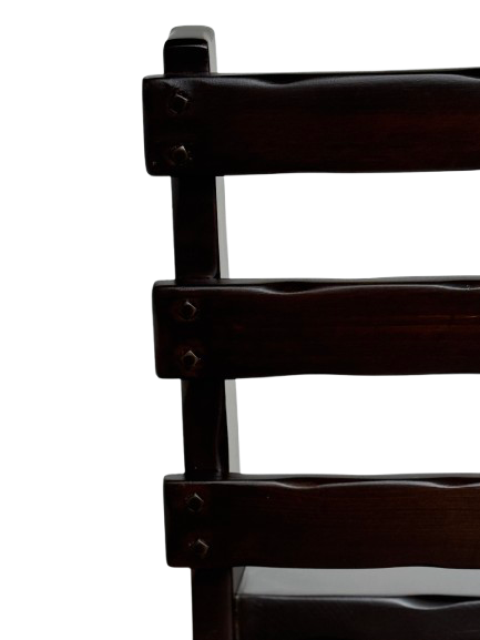 Brutalist Style Ladder Back Chair