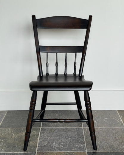 Primitive Chairs - Half Spindle Back - 19th Century