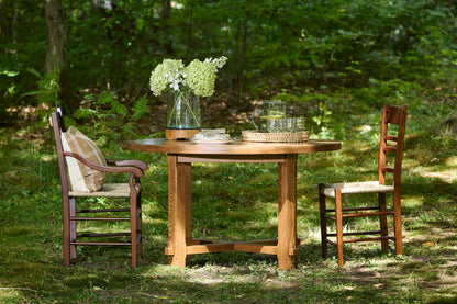 Kennedy Round Trestle Table
