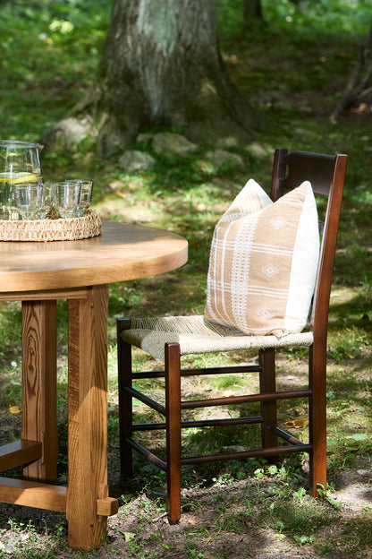 Kennedy Round Trestle Table