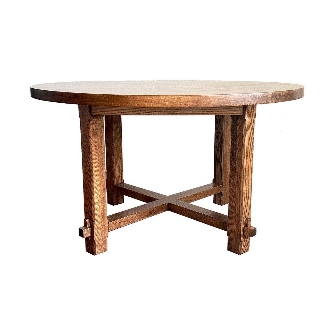 Kennedy Round Trestle Table