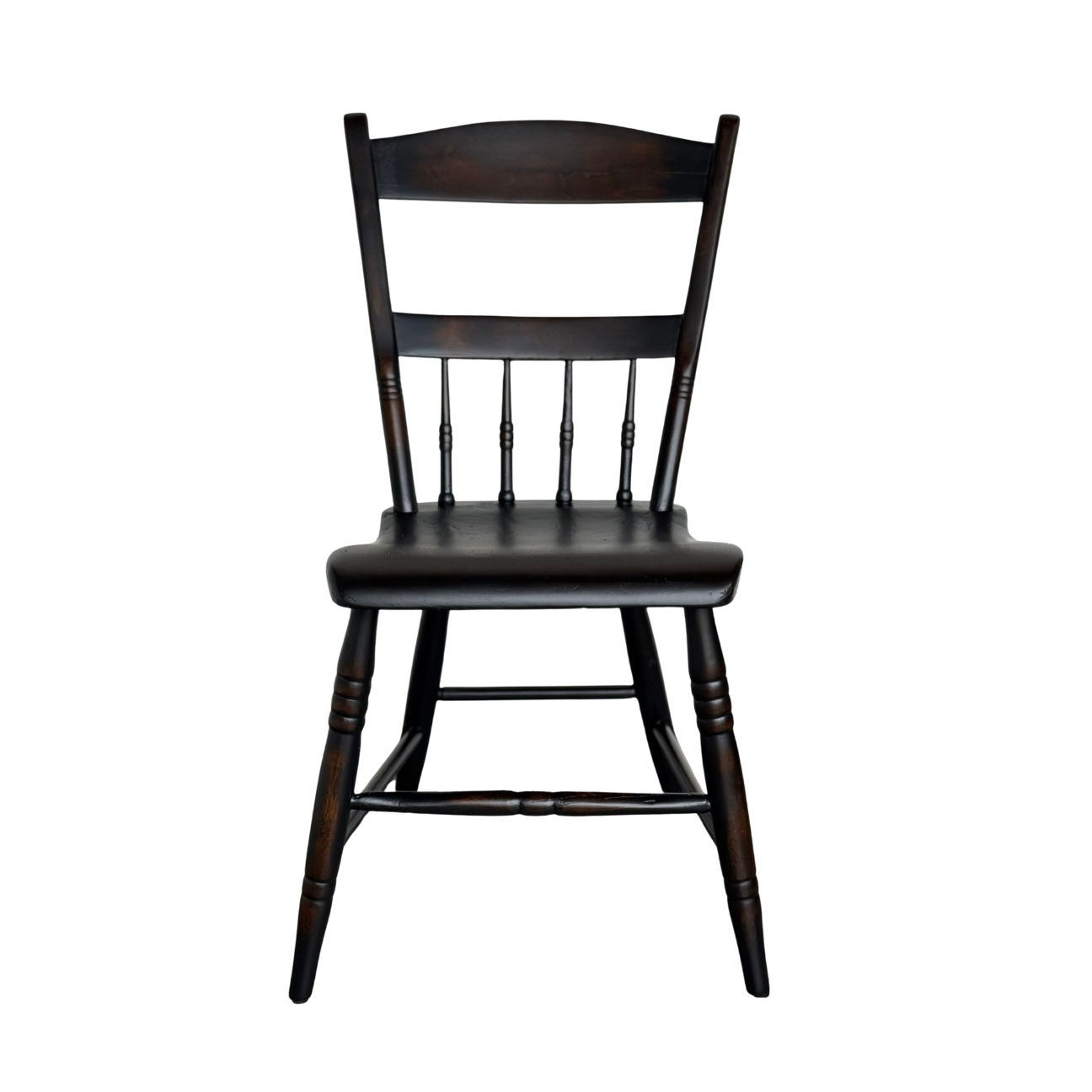 Primitive Chairs - Half Spindle Back - 19th Century