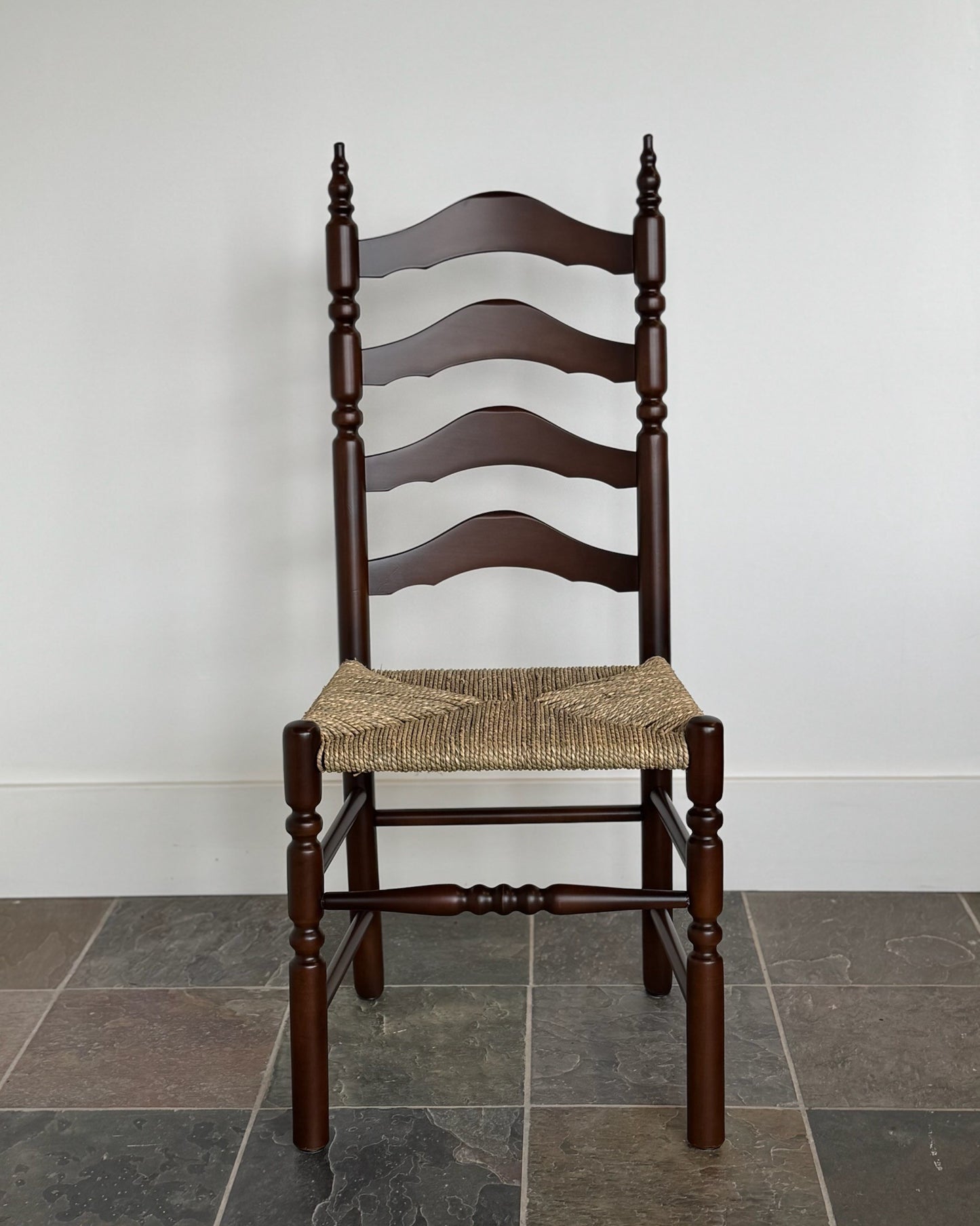 Set of 6 Vintage Ladder Back Chairs