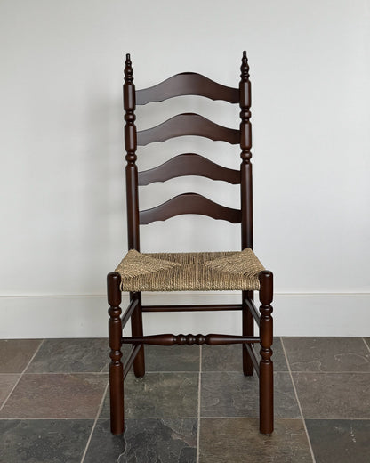 Set of 6 Vintage Ladder Back Chairs