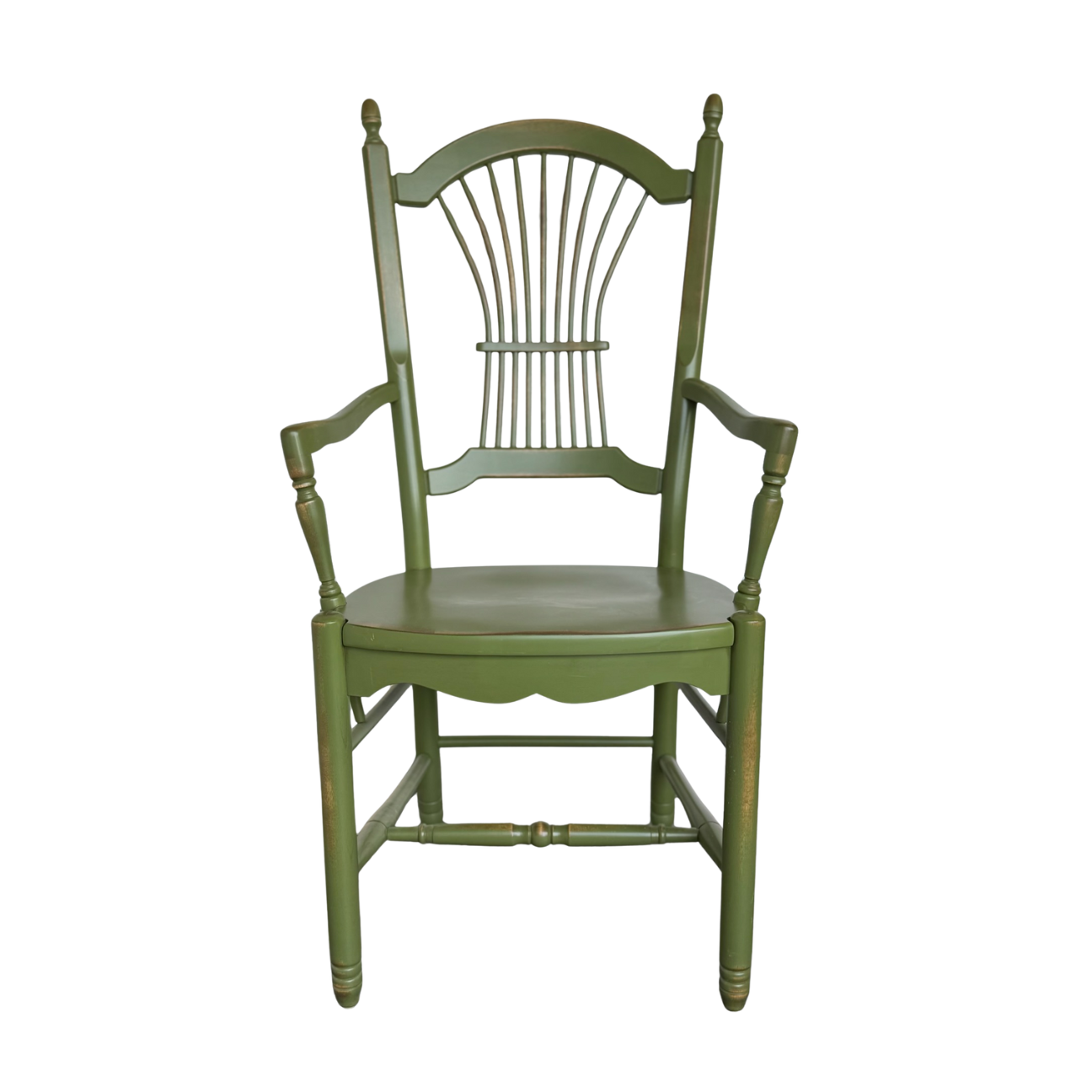 Vintage Wheat Sheaf Back Armchair