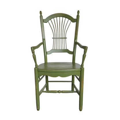 Vintage Wheat Sheaf Back Armchair