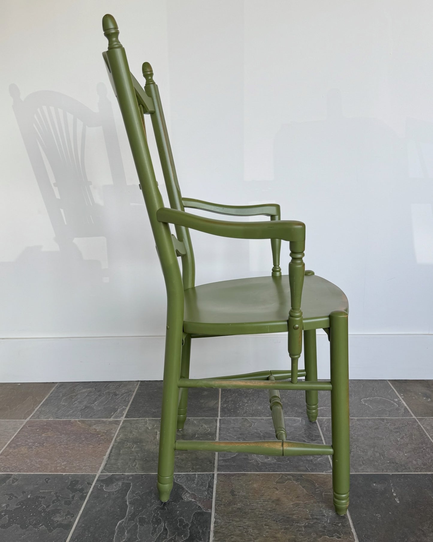 Vintage Wheat Sheaf Back Armchair